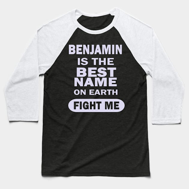 Benjamin Name Men's Boys Birth Baseball T-Shirt by FindYourFavouriteDesign